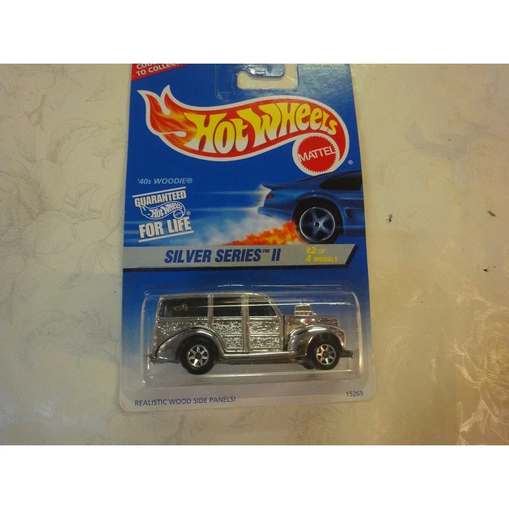 Mattel HOT WHEELS Die cast‎ 15269 Silver series II #421 40's woodie 1995 NEW